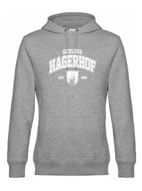 Schloss Hagerhof_Hoodie_College_grau-weiss Schloss Hagerhof_Hoodie_College_grau-weiss