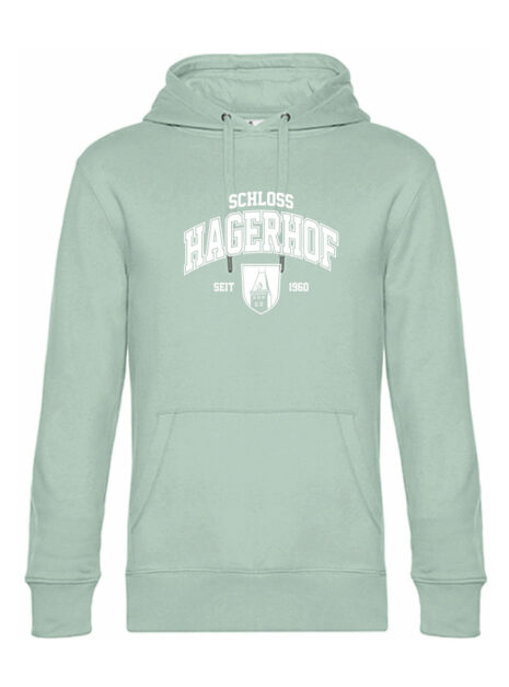 Schloss Hagerhof_Hoodie_College_hellgruen-weiss Schloss Hagerhof_Hoodie_College_hellgruen-weiss