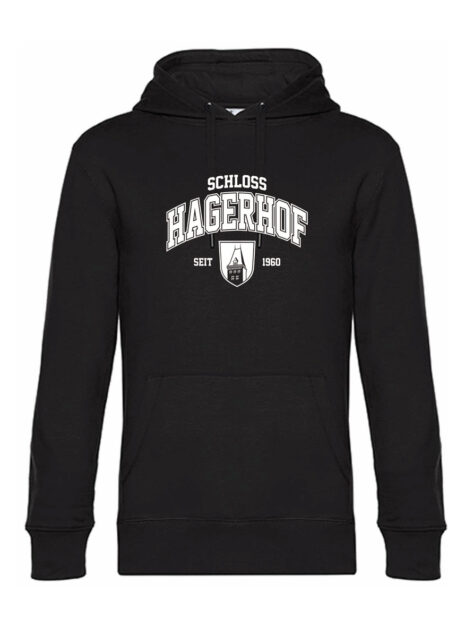 Schloss Hagerhof_Hoodie_College_schwarz-weiss Schloss Hagerhof_Hoodie_College_schwarz-weiss