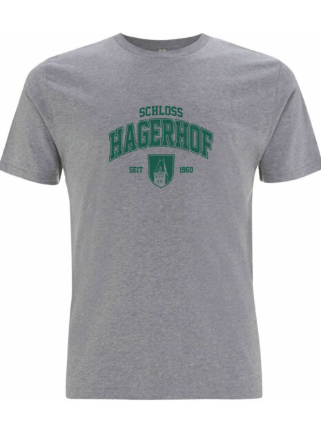 Schloss Hagerhof_T-Shirt_College_grau-gruen Schloss Hagerhof_T-Shirt_College_grau-gruen