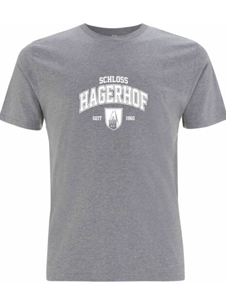 Schloss Hagerhof_T-Shirt_College_grau-weiss Schloss Hagerhof_T-Shirt_College_grau-weiss