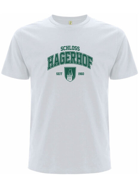 Schloss Hagerhof_T-Shirt_College_weiss-gruen