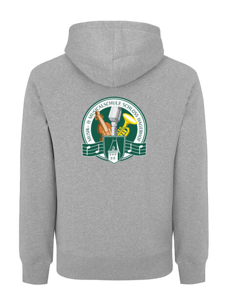Schloss Hagerhof_Sweatjacke_Musikschule_grau_Rueckseite