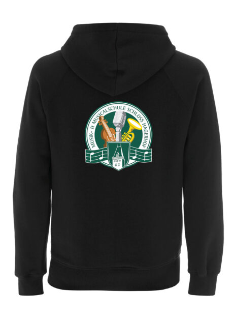 Schloss Hagerhof_Sweatjacke_Musikschule_schwarz_Rueckseite Schloss Hagerhof_Sweatjacke_Musikschule_schwarz_Rueckseite